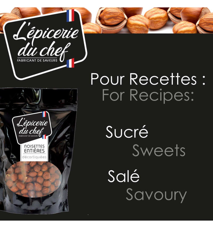 Noisettes entières décortiquées 250g