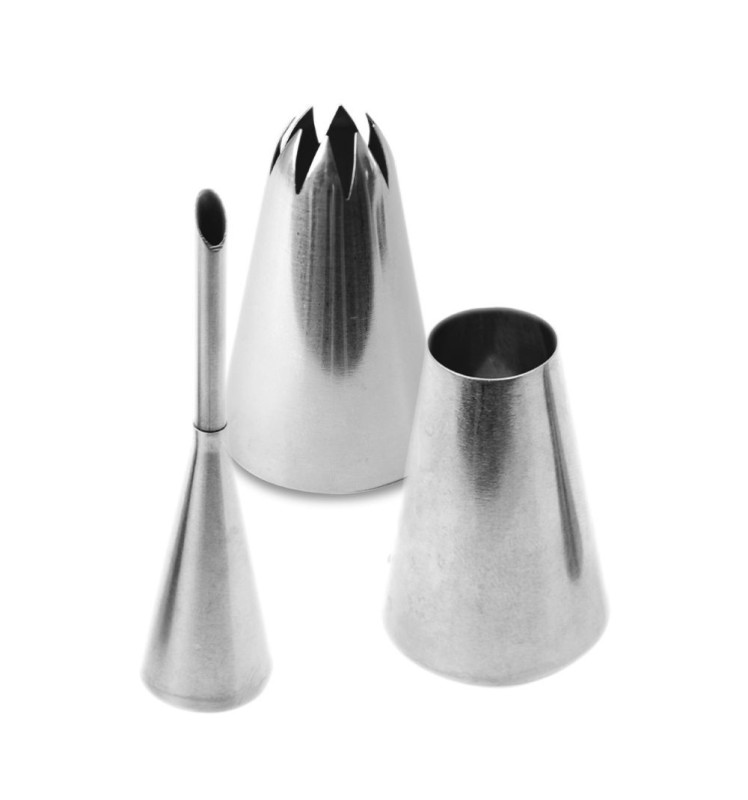 Trio de douilles pour choux éclairs