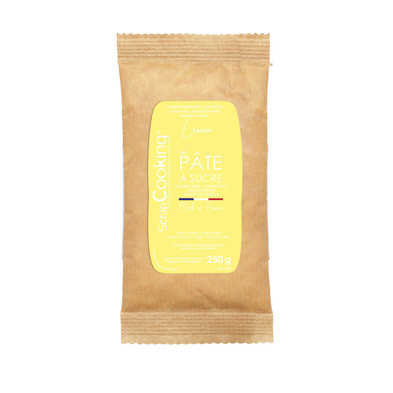 Pâte à sucre colorant d'origine naturelle Lemon 250g