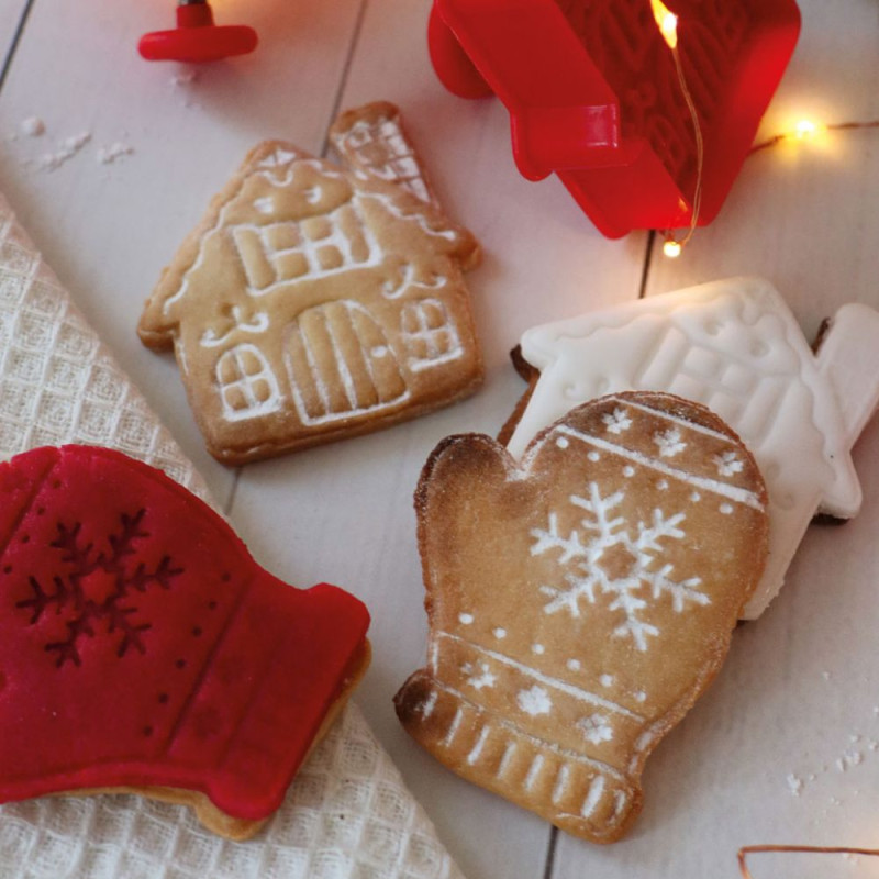 Emporte-pièces éjecteurs pour biscuits Christmas x2