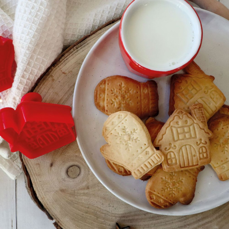 Emporte-pièces éjecteurs pour biscuits Christmas x2