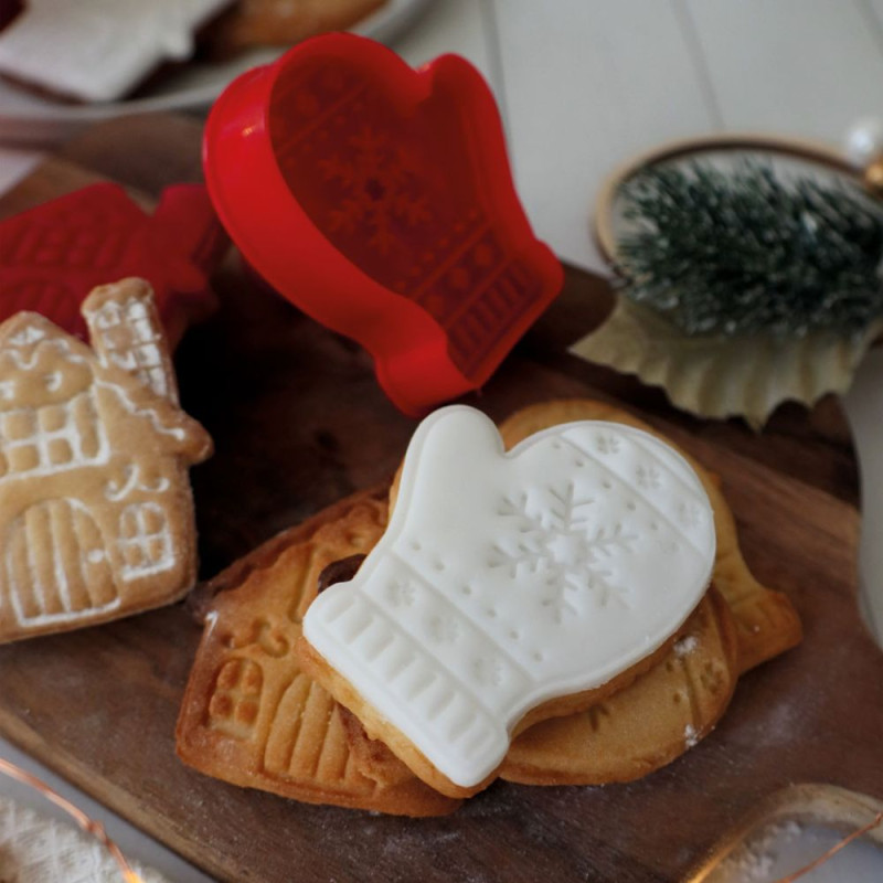 Emporte-pièces éjecteurs pour biscuits Christmas x2