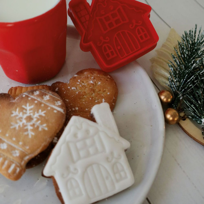 Emporte-pièces éjecteurs pour biscuits Christmas x2