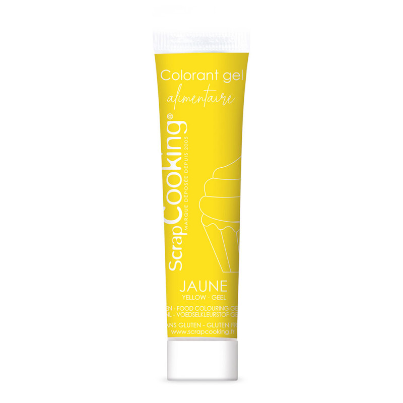 Colorant gel alimentaire jaune 20 gr