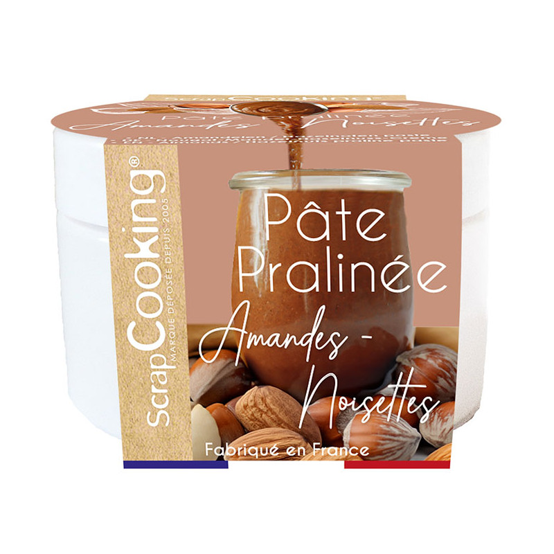 Pâte de praliné amandes-noisettes 200g