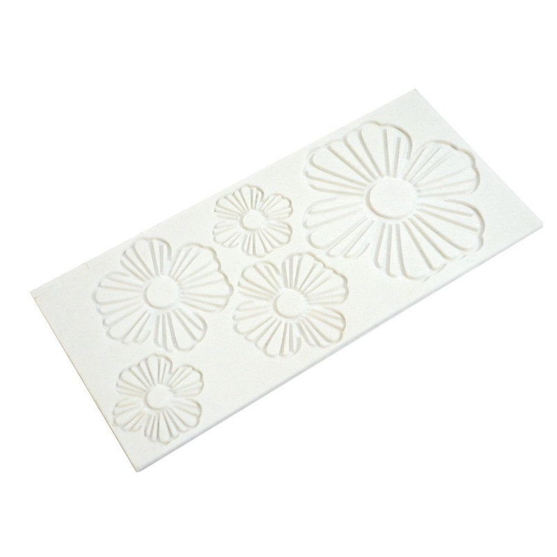 Tapis silicone à empreinte pour décors à fleurs