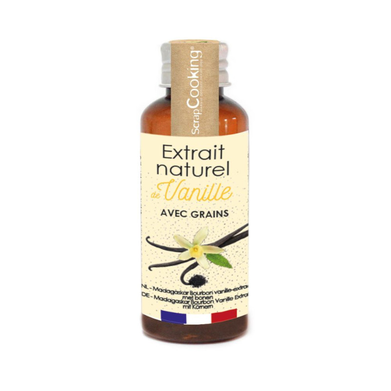 Natural "Madagascar vanilla bourbon" extract with seeds 40ml
