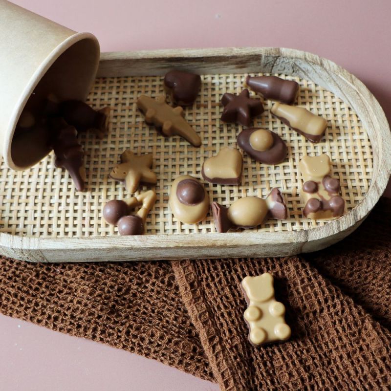 Moule multi-empreintes pour bonbons - Ourson, Croco, Cerise, Bouteille cola