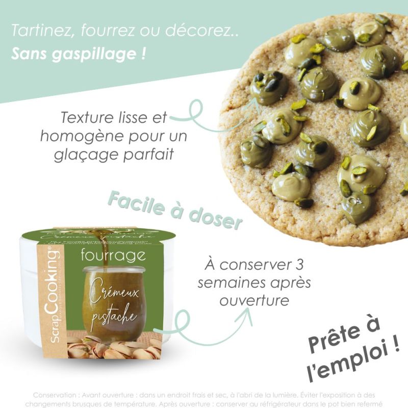 Pâte de fourrage crémeux pistache 200g
