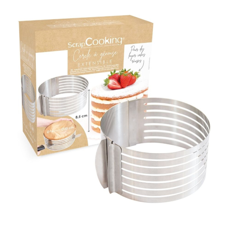 Cercle à génoise extensible inox