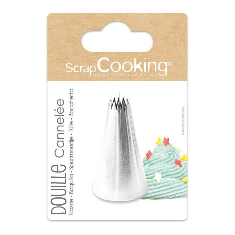 Douille cannelée en inox