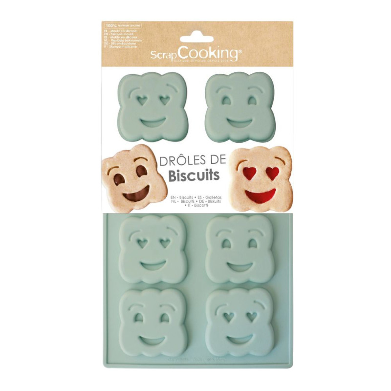 Moule silicone Drôles de biscuits