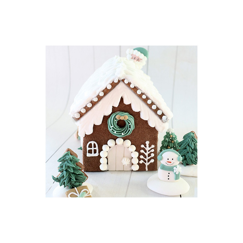 Kit emporte-pièces maison pain d'épices x5