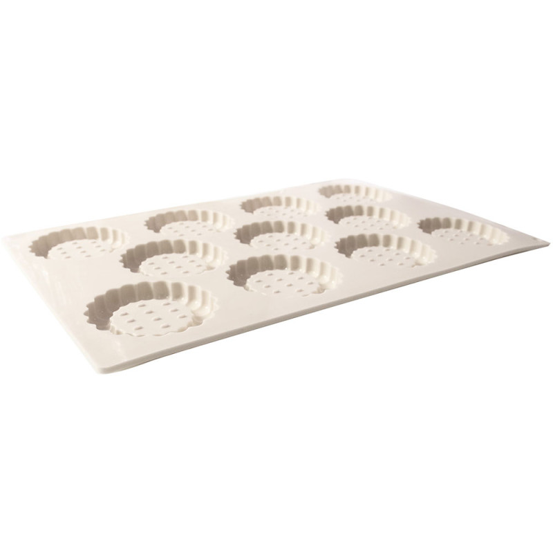 Moule silicone antiadhérent tartelettes et biscuits