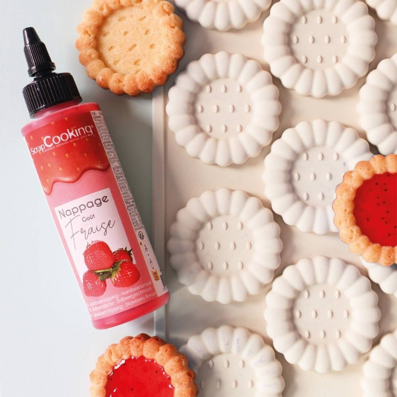 Moule silicone antiadhérent tartelettes et biscuits