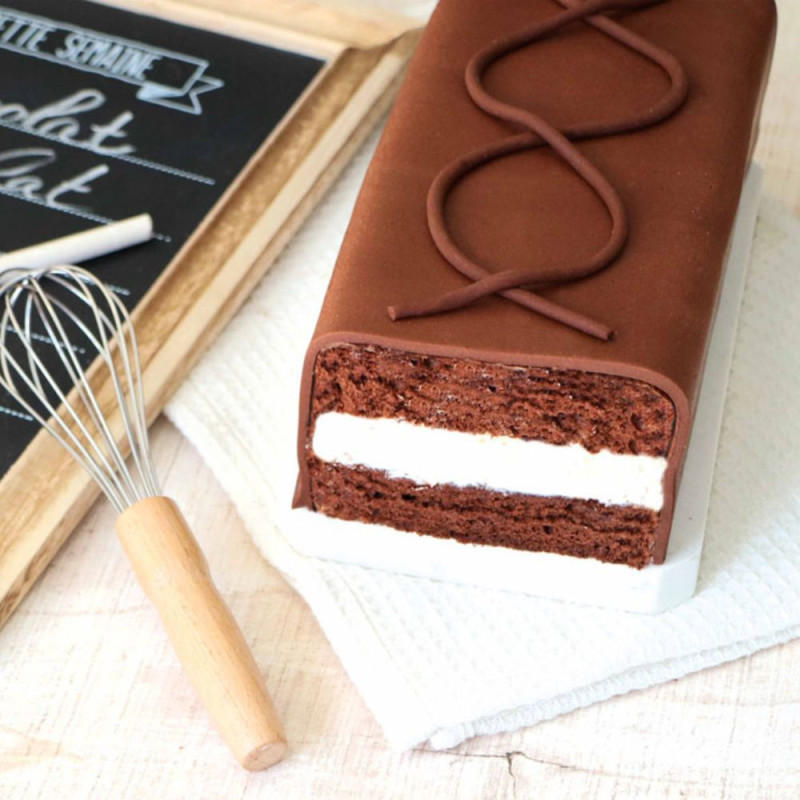 Moules silicone layer cake rectangulaires X3