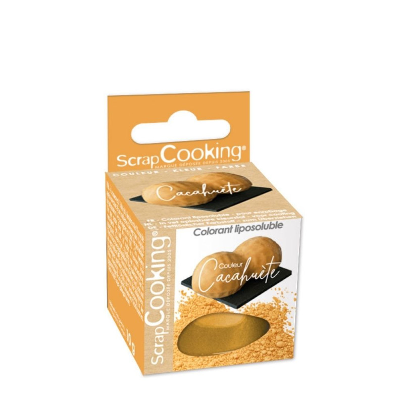 Colorant liposoluble en poudre couleur cacahuète 10g