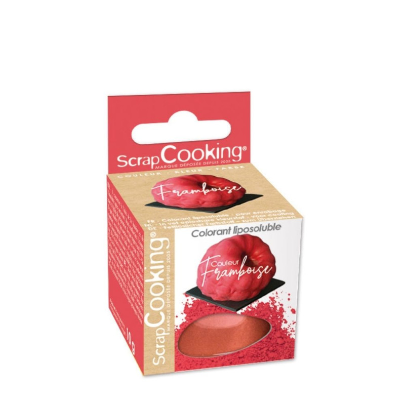 Colorant liposoluble en poudre couleur framboise 10g