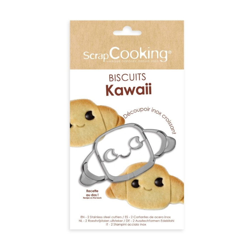 Emporte-pièce croissant Kawaii inox