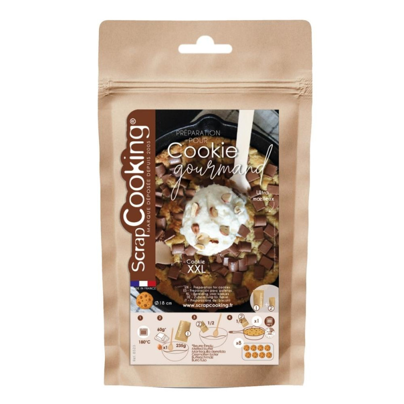 Préparation en poudre pour cookie géant à partager