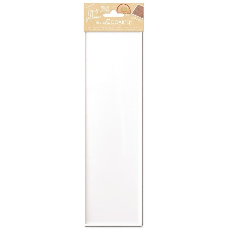 Tapis en silicone pour génoise de bûche - 30 x 8 cm