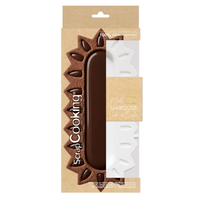 Moule silicone 3D bûche et entremets - Marquise