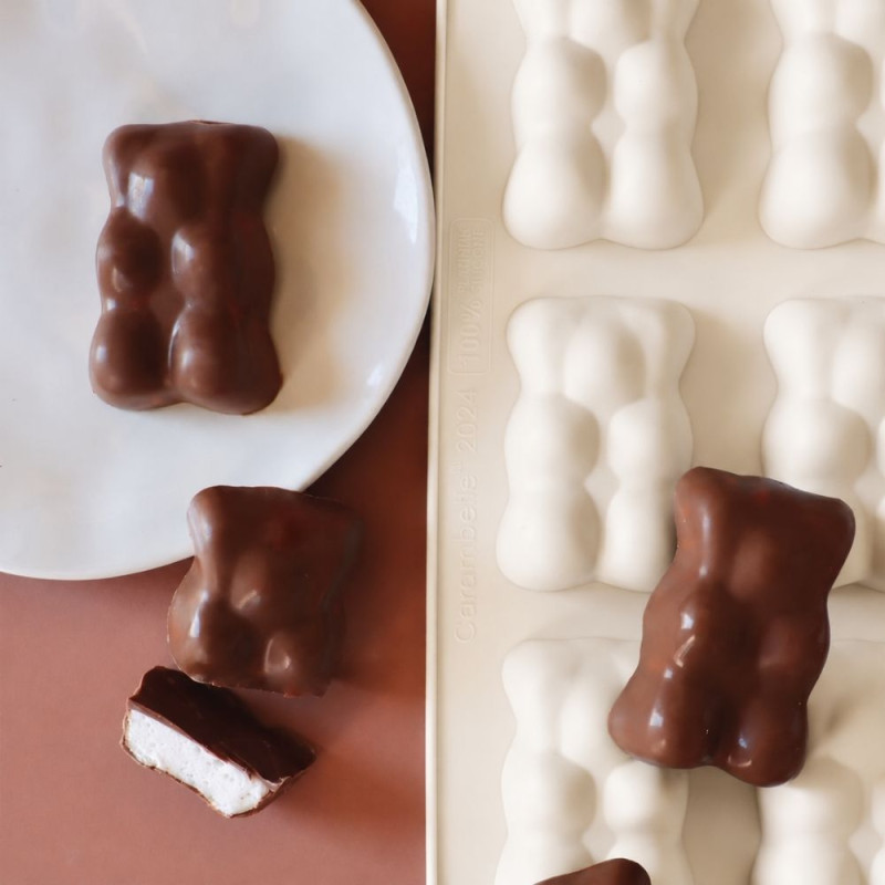 Moule en silicone gâteau oursons - 6 empreintes