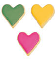 3 natural food colourings pink / green / yellow