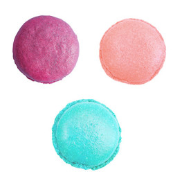 3 colorants en poudre Sirène pourpre, rose poudré, turquoise