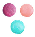 3 colorants en poudre Sirène pourpre, rose poudré, turquoise