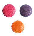 3 Artificial food colourings - orange, violet, pink