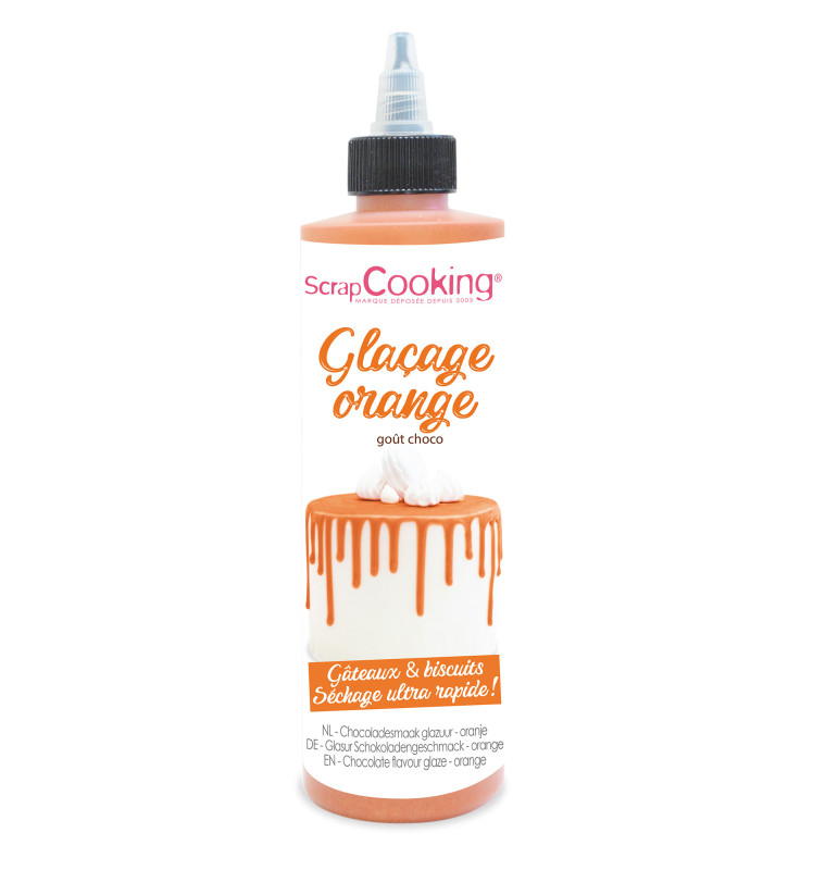 Glaçage orange goût choco - Drip cake réf.4705