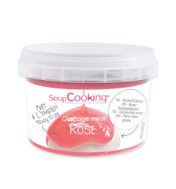 Pink ready to use mirror glaze mix 300g - ScrapCooking