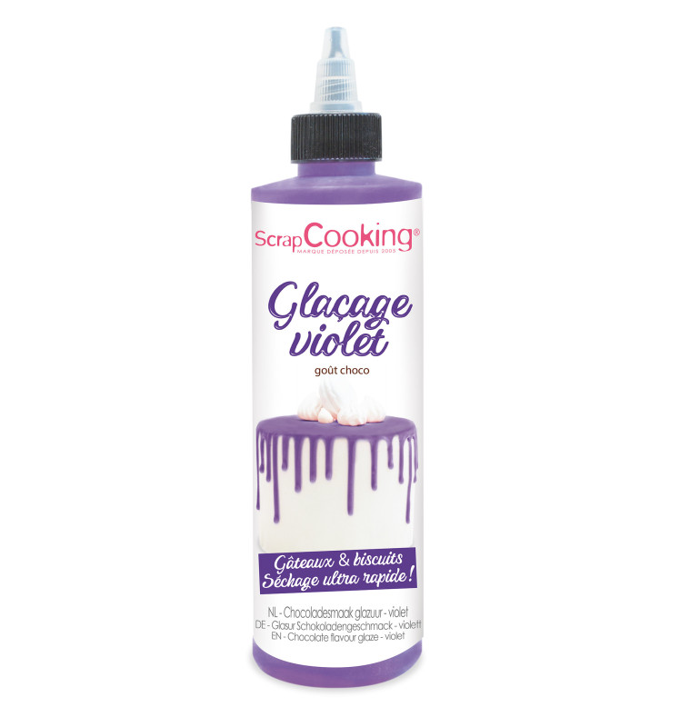 Chocolate flavour glaze - violet 130g