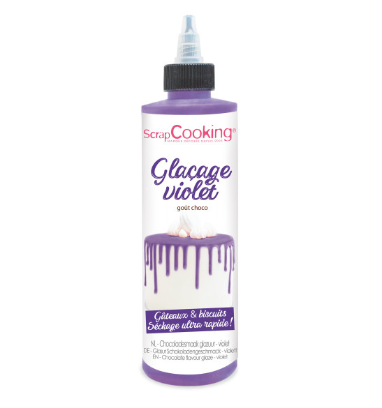 Chocolate flavour glaze - violet 130g Chocolate flavour glaze - violet 130g