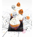 24 caissettes + 24 cake toppers Halloween