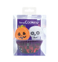 24 caissettes + 24 cake toppers Halloween réf.5036