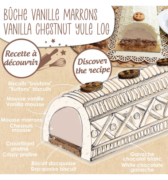 Moule bûche tricot - ScrapCooking®