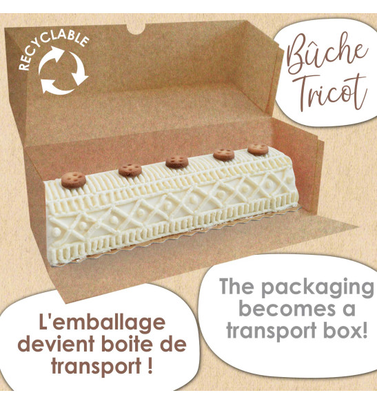 Moule bûche tricot - ScrapCooking®