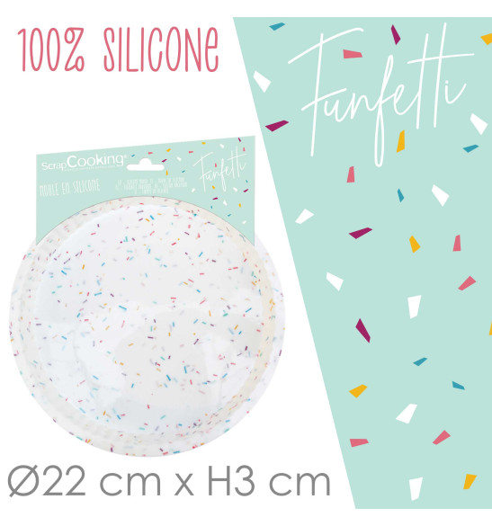 22 cm silicone tart mould - Funfetti