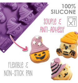 Moule à gâteaux silicone Halloween multi réf.3168