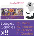 8 Halloween candles