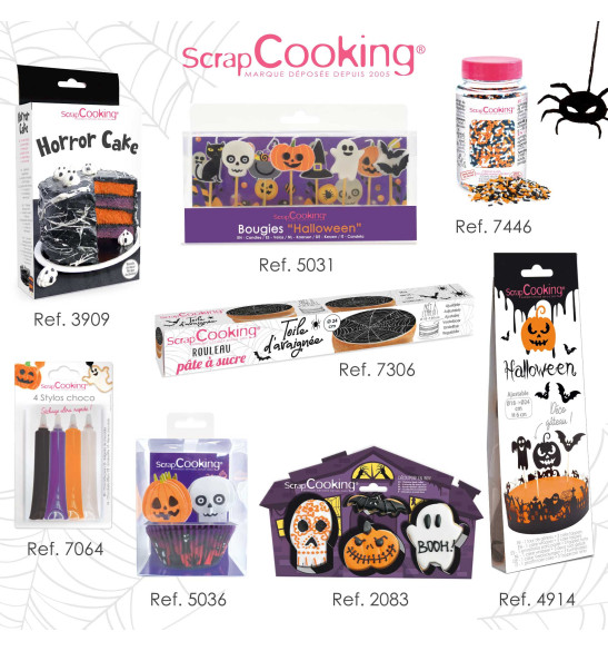 24 Caissettes + 24 Cake Toppers Sorcier ScrapCooking