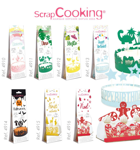 Cake scenery wrapper + cake toppers Woodland