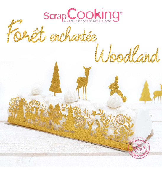 4 Décorations de bûches de Noël Scrapcooking - accessoires pour