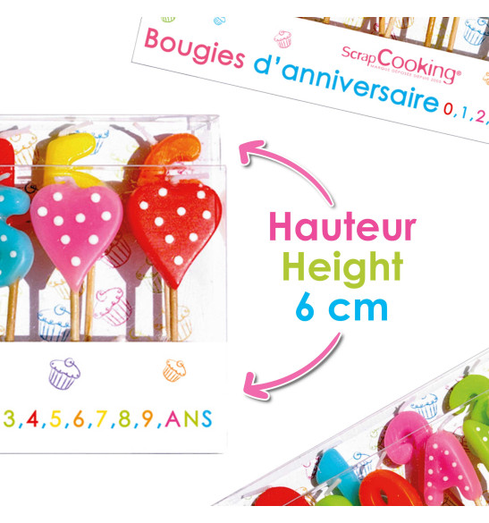 BOUGIE ANNIVERSAIRE ROUGE 4 ANS