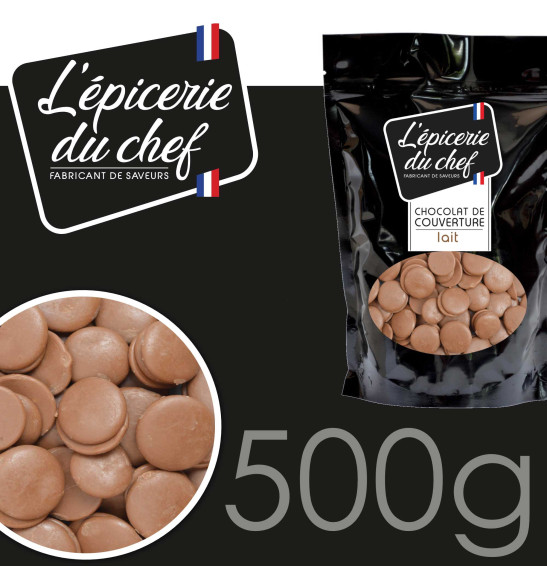 Milk chocolate couverture 500g