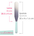 Flexible stainless steel spatula