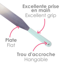 Spatule flexible en inox réf.5174