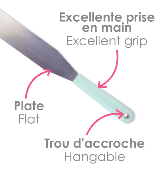 Spatule flexible en inox réf.5174